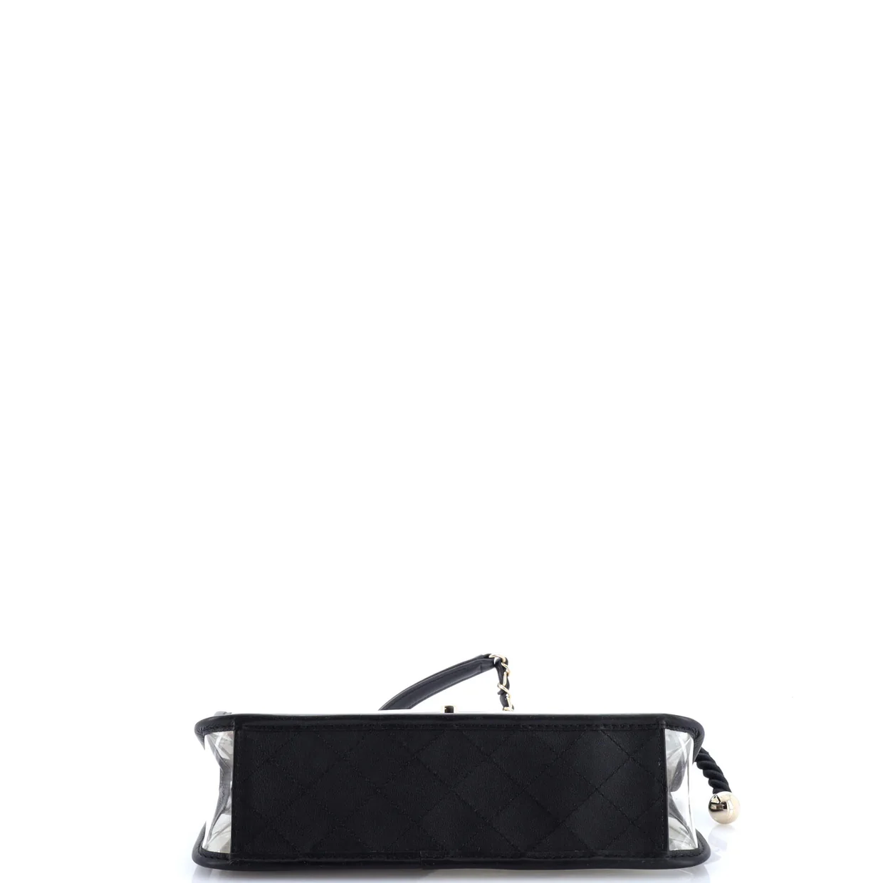 Sand By The Sea Pearl Flap Bag PVC with Lambskin Medium - Deep Luxury