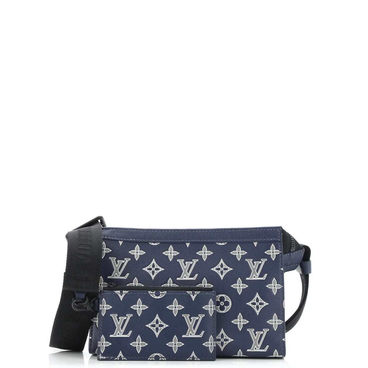 Gaston Wearable Wallet Monogram Shadow Leather - Deep Luxury