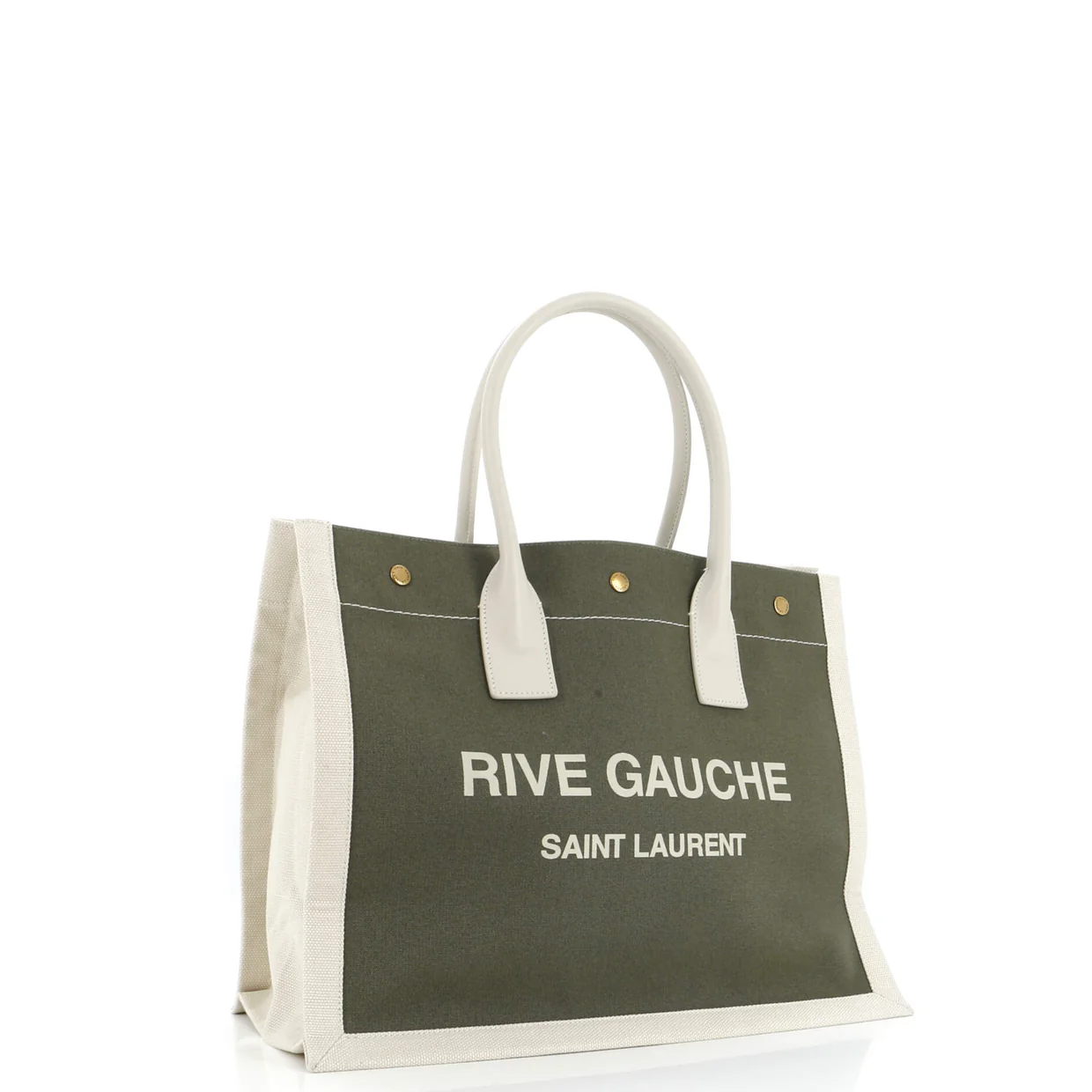 Rive Gauche Shopper Tote Canvas Small - Deep Luxury