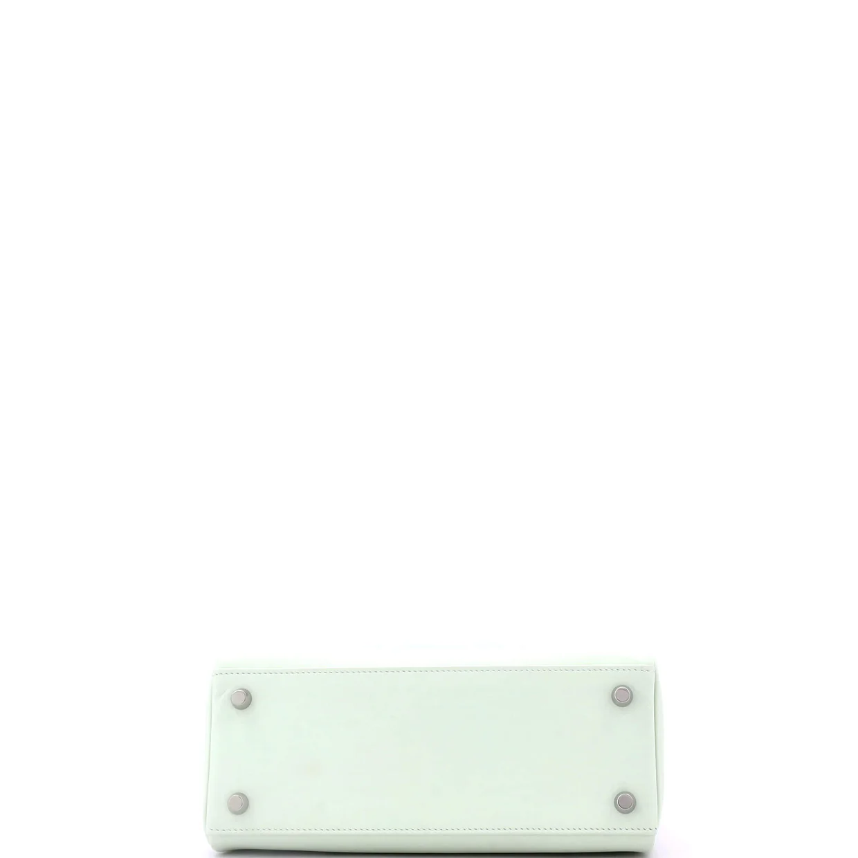 Kelly Handbag Vert Fizz Swift with Palladium Hardware 25 - Deep Luxury