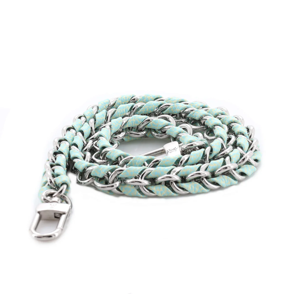 Multi Pochette Accessoires Woven Chain Strap Leather and Metal - Deep Luxury