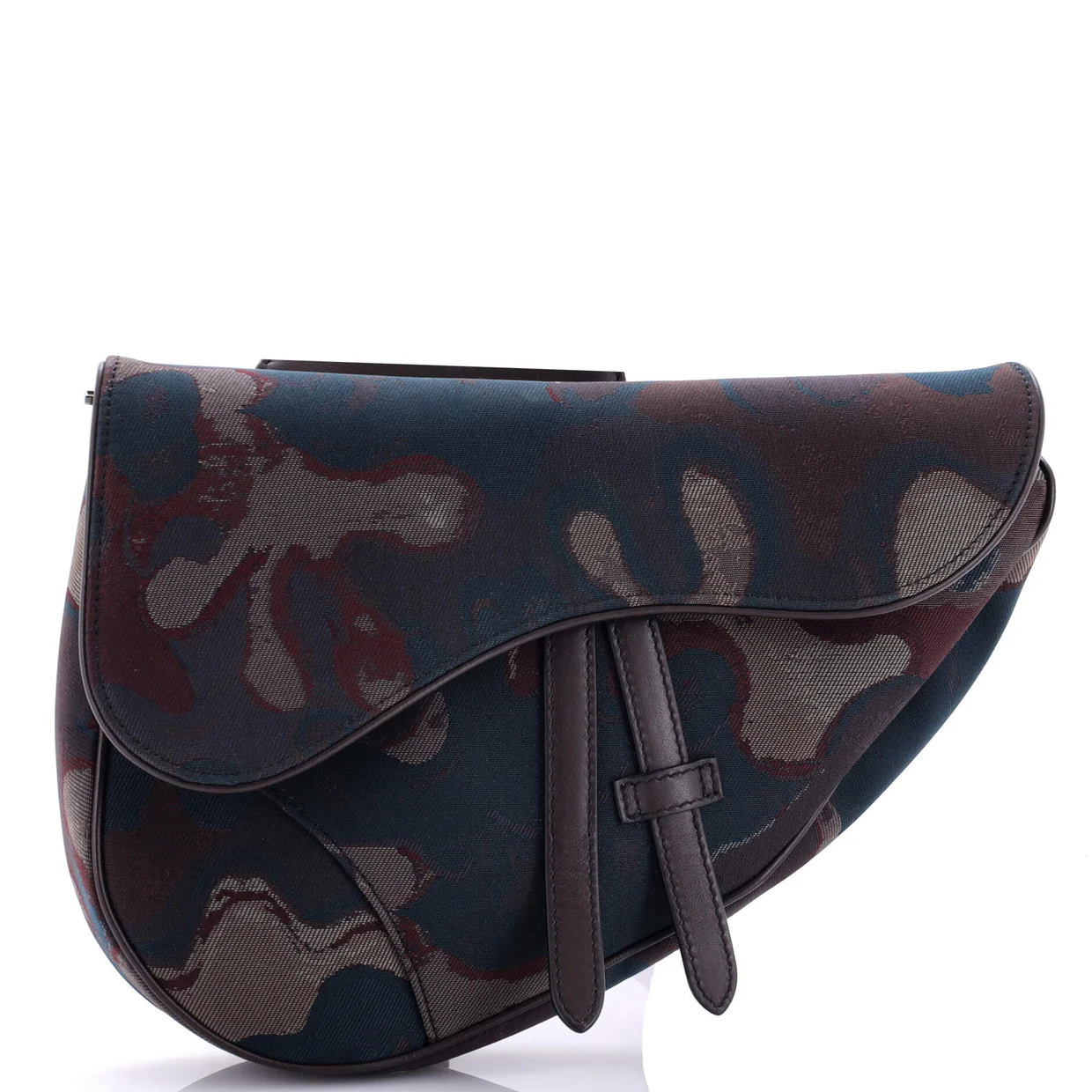 Peter Doig Saddle Crossbody Bag Printed Canvas - Deep Luxury