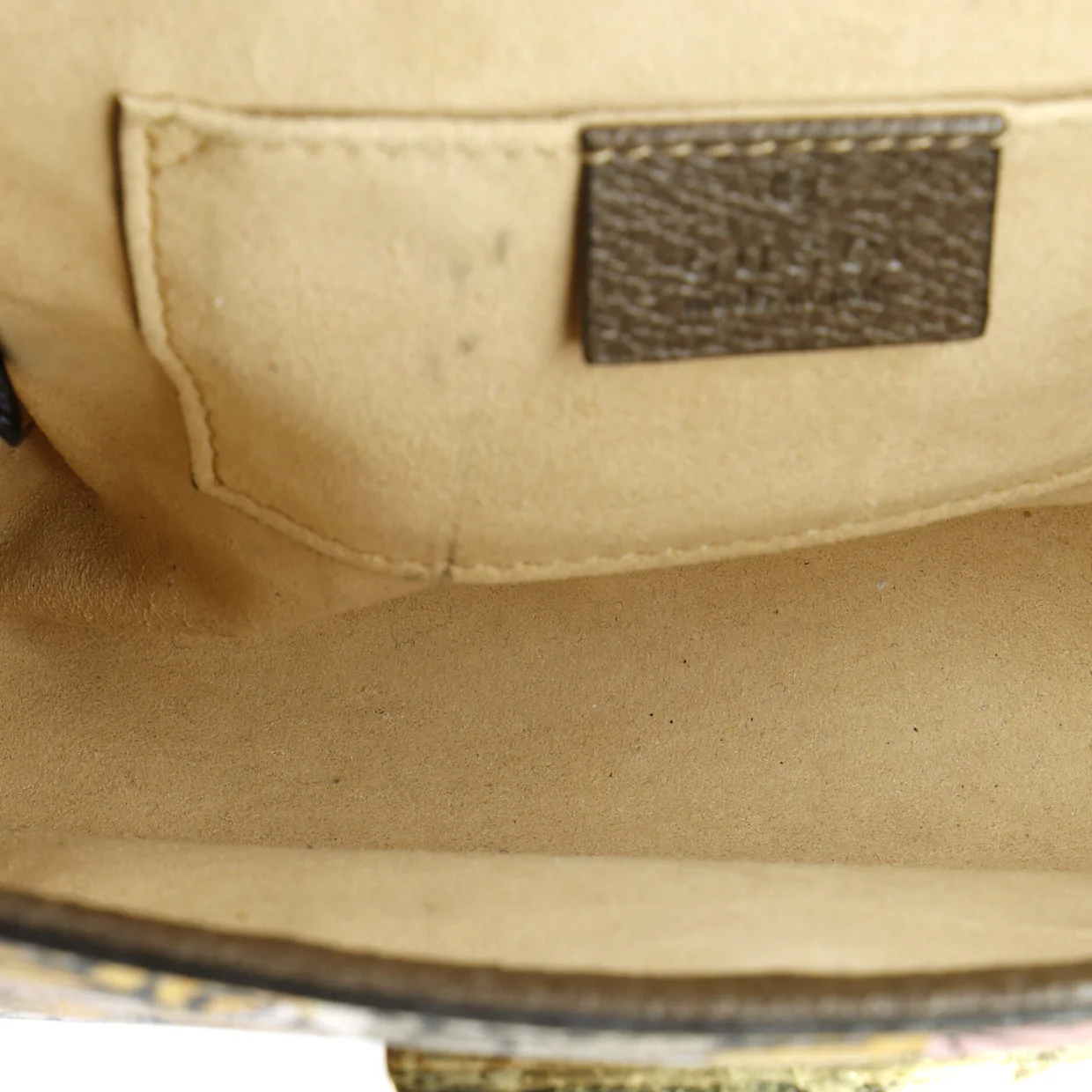 Padlock Shoulder Bag Bengal Print GG Coated Canvas Small - Deep Luxury