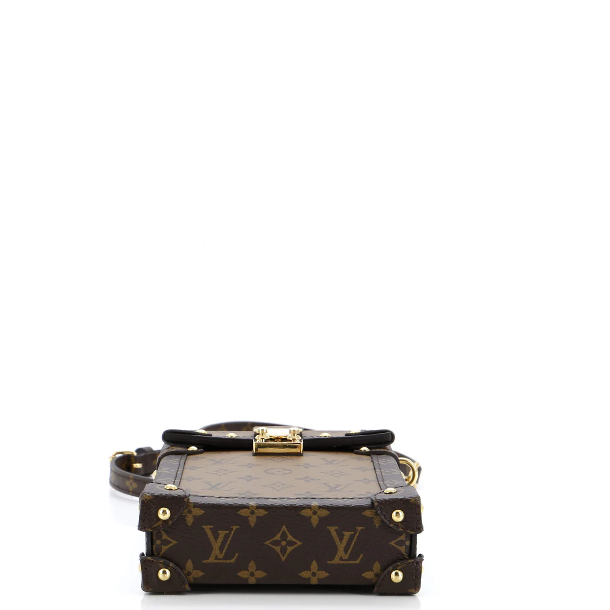 Vertical Trunk Pochette Reverse Monogram Canvas - Deep Luxury
