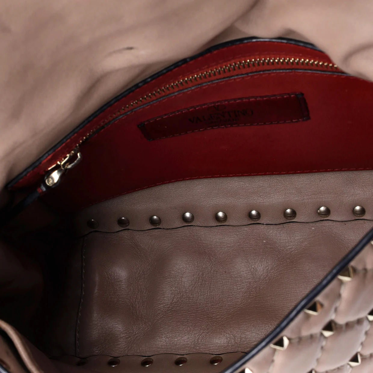 Rockstud Spike Flap Bag Quilted Leather Medium - Deep Luxury