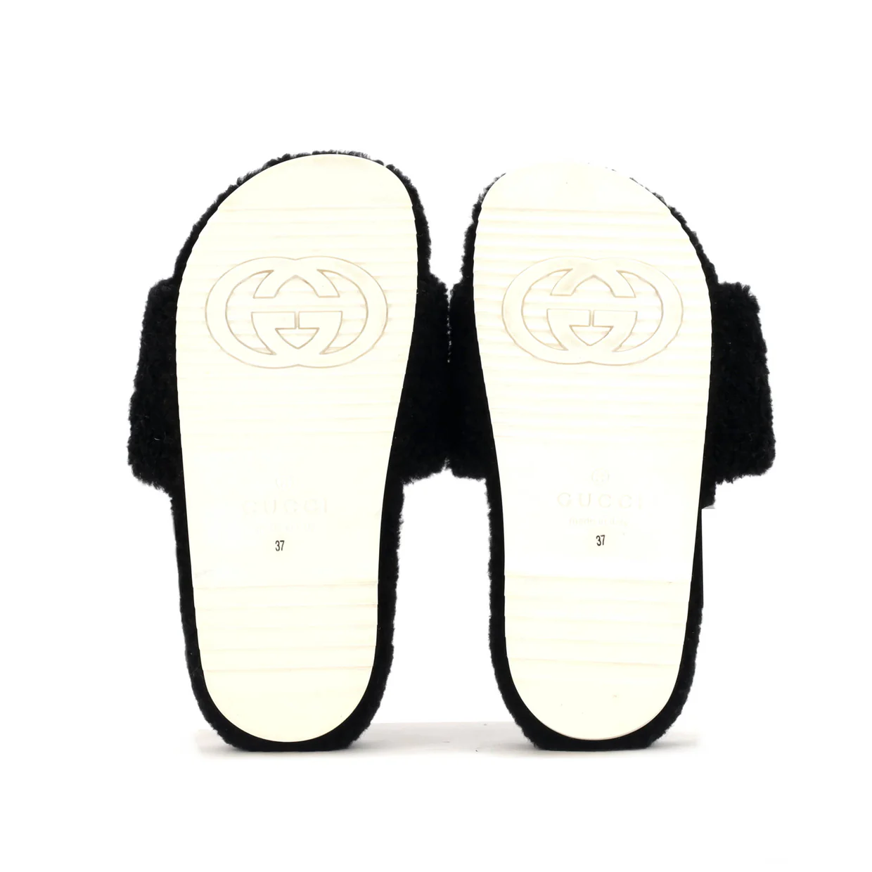 Women's Eileen Interlocking G Sandals Shearling - Deep Luxury