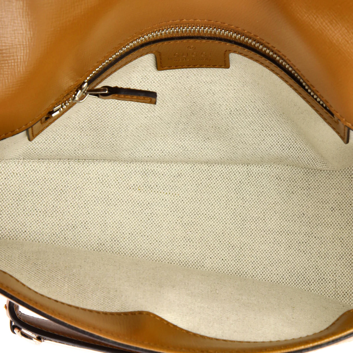 Horsebit 1955 Asymmetric Shoulder Bag GG Canvas with Leather Small - Deep Luxury