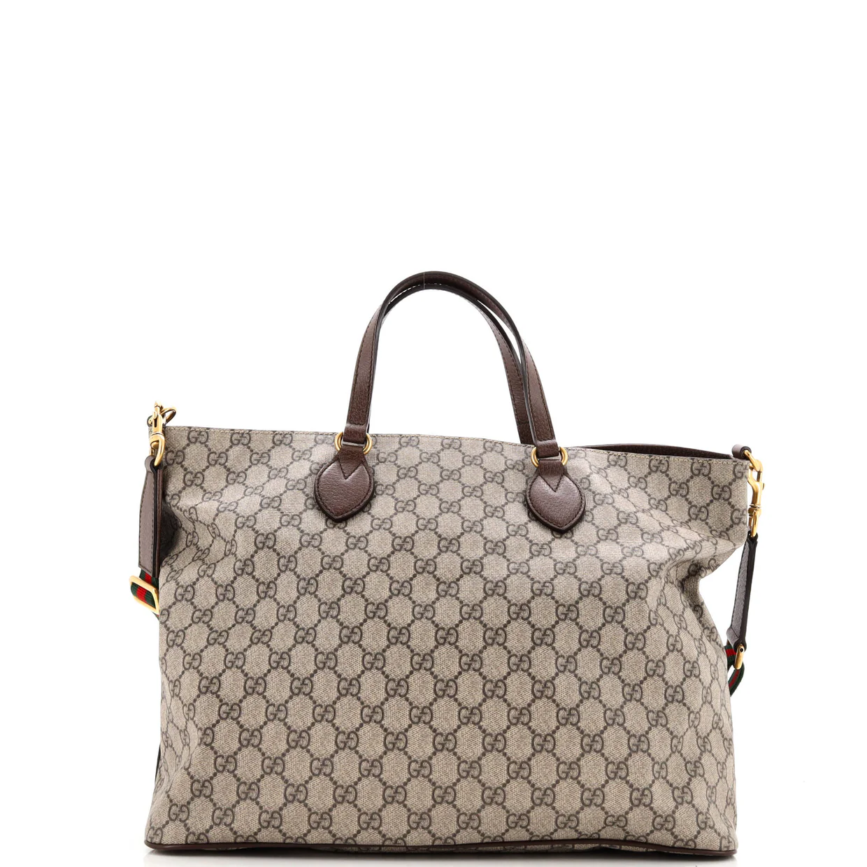 Courrier Convertible Soft Open Tote GG Coated Canvas with Applique Large - Deep Luxury