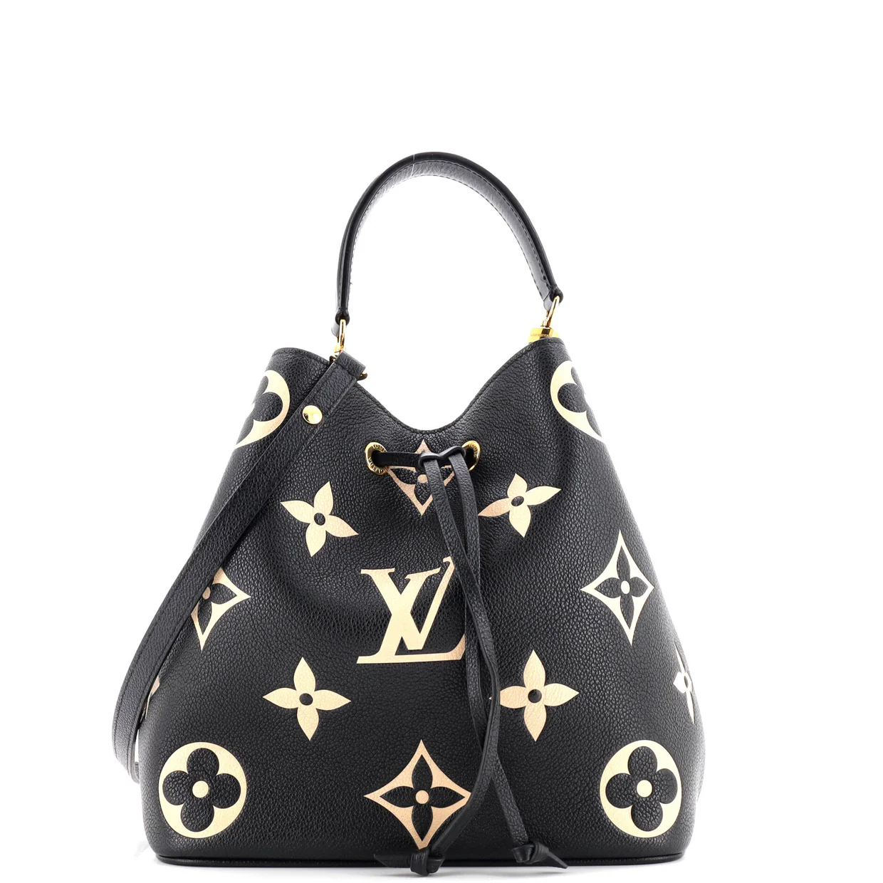 NeoNoe Handbag Bicolor Monogram Empreinte Giant MM - Deep Luxury