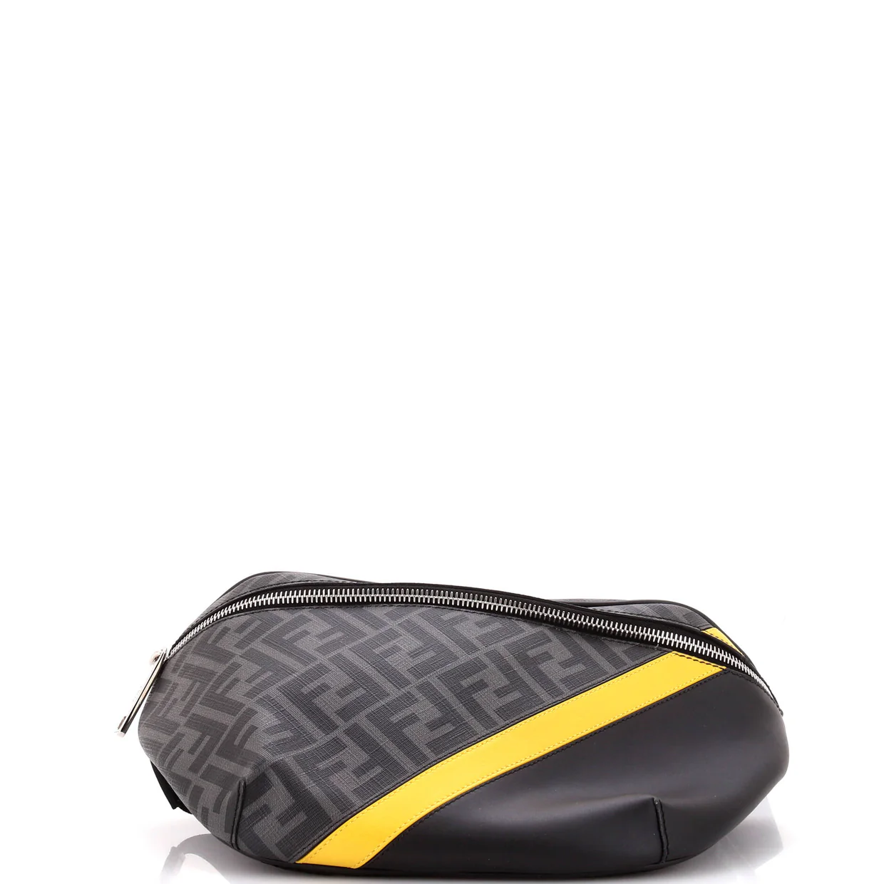 Zip Belt Bag Zucca Coated Canvas and Leather - Deep Luxury