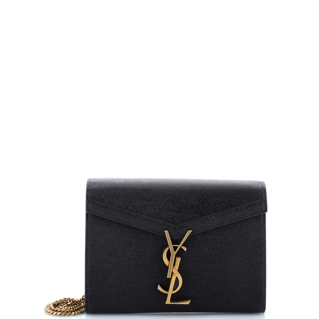 Cassandra Chain Wallet Leather Mini - Deep Luxury