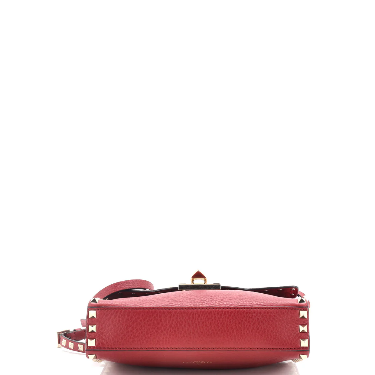 Rockstud Flip Lock Flap Bag Leather Large - Deep Luxury