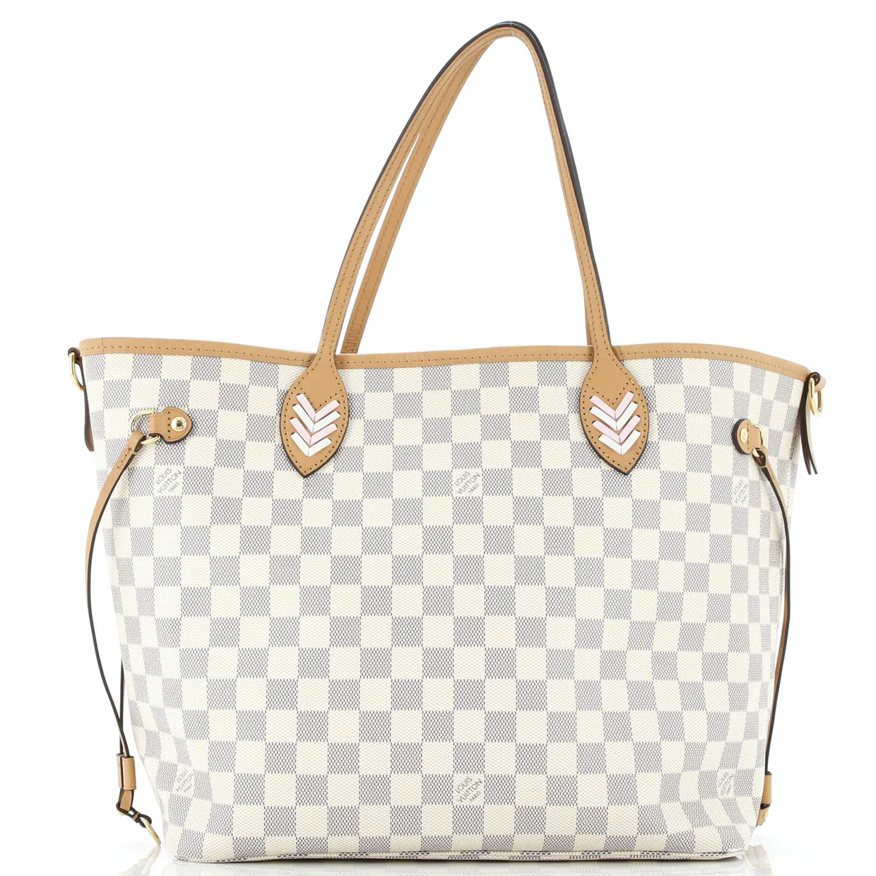 Neverfull NM Tote Damier with Braided Detail MM - Deep Luxury