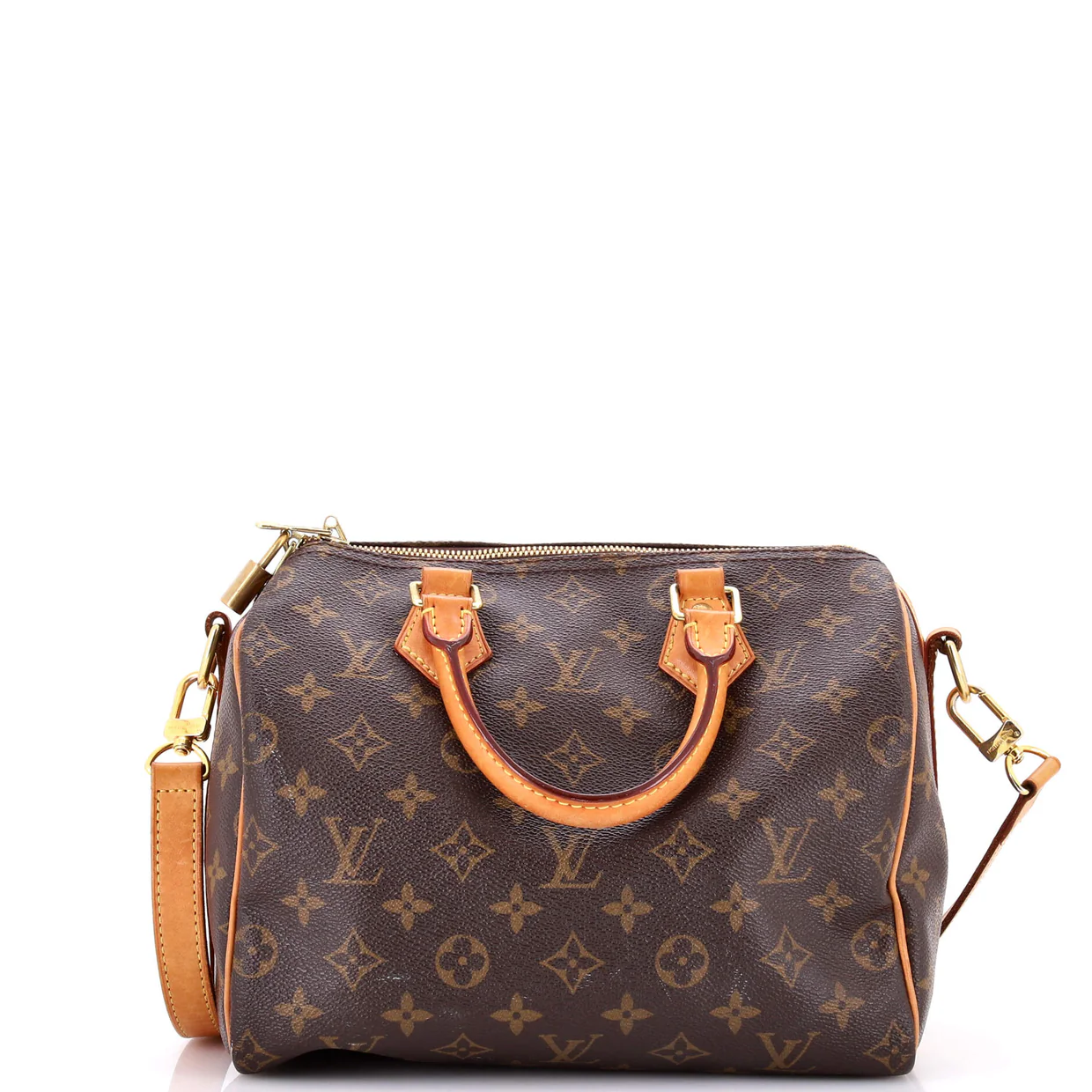 Speedy Bandouliere Bag Monogram Canvas 25 - Deep Luxury