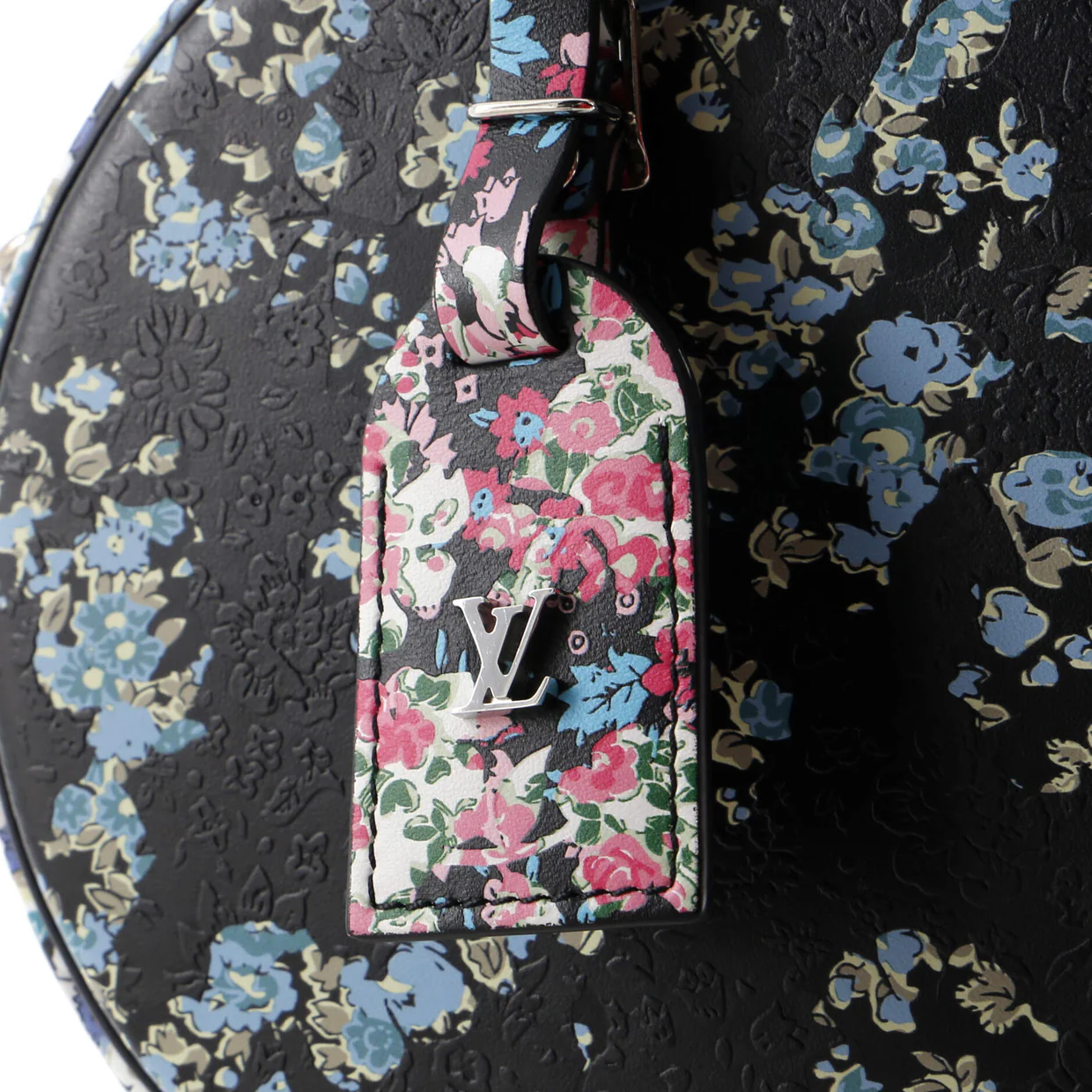 Petite Boite Chapeau Bag Floral Printed Leather - Deep Luxury