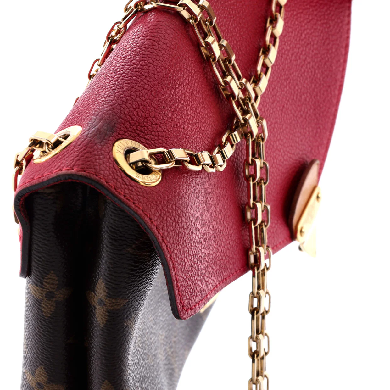 Pallas Chain Shoulder Bag Monogram Canvas and Calfskin - Deep Luxury