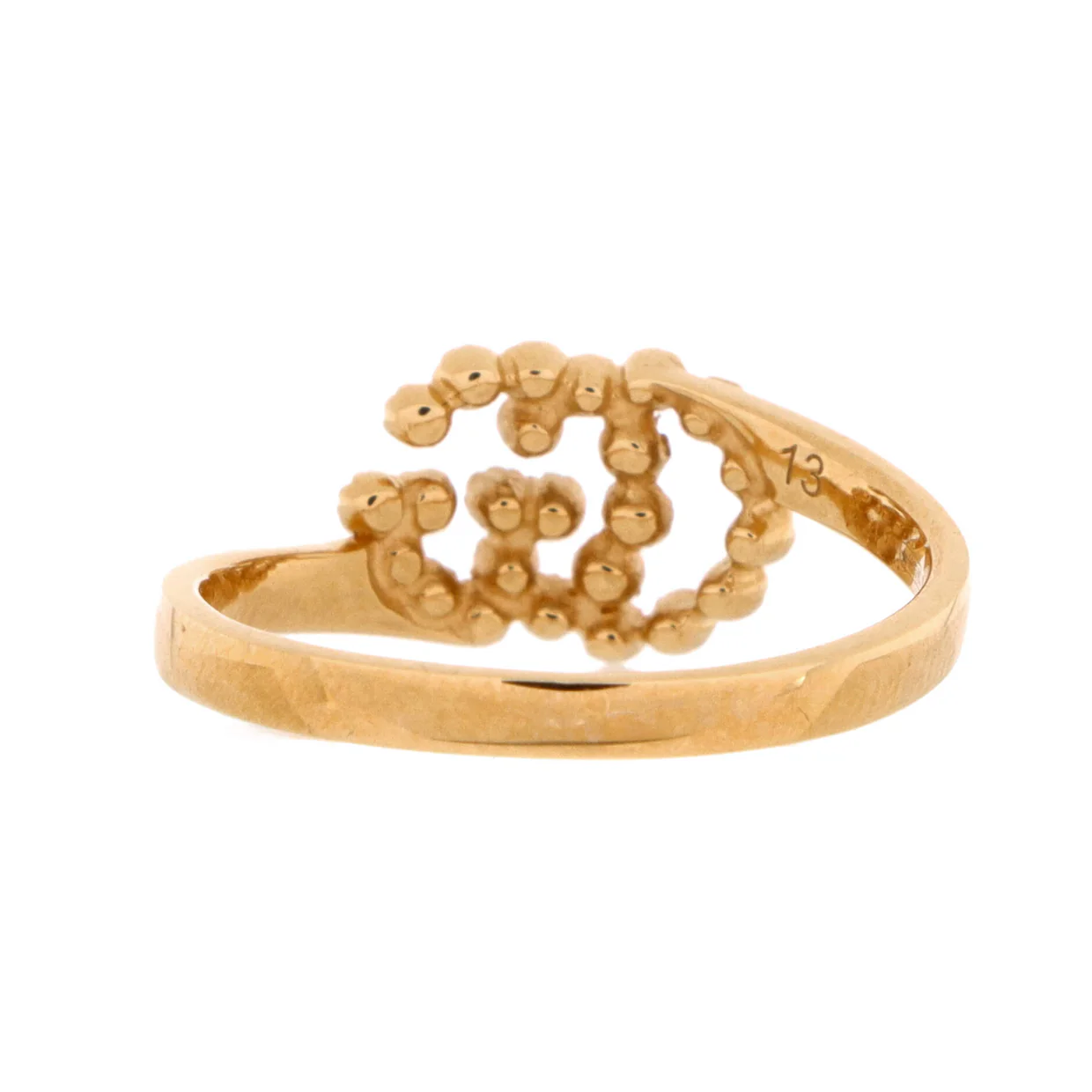 GG Running Ring 18K Yellow Gold with Diamonds - Deep Luxury