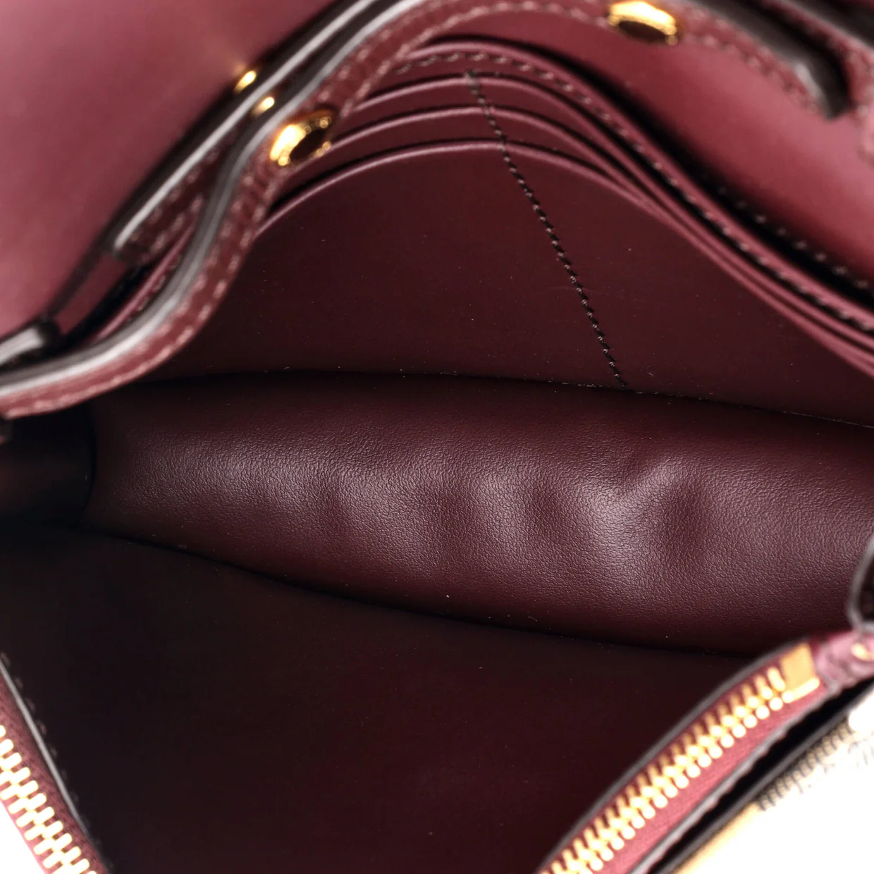 Hampshire Wallet on Strap Leather and House Check Canvas - Deep Luxury