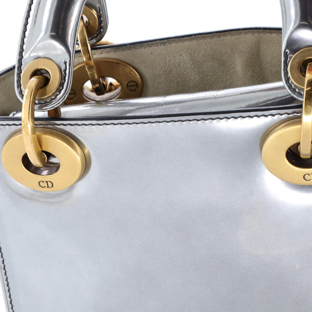 Lady Dior Chain Bag Patent Mini - Deep Luxury