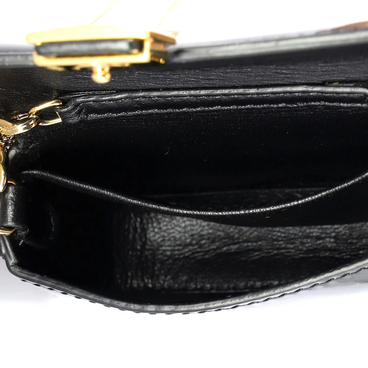Chain Baguette Charm Bag Patent Nano - Deep Luxury