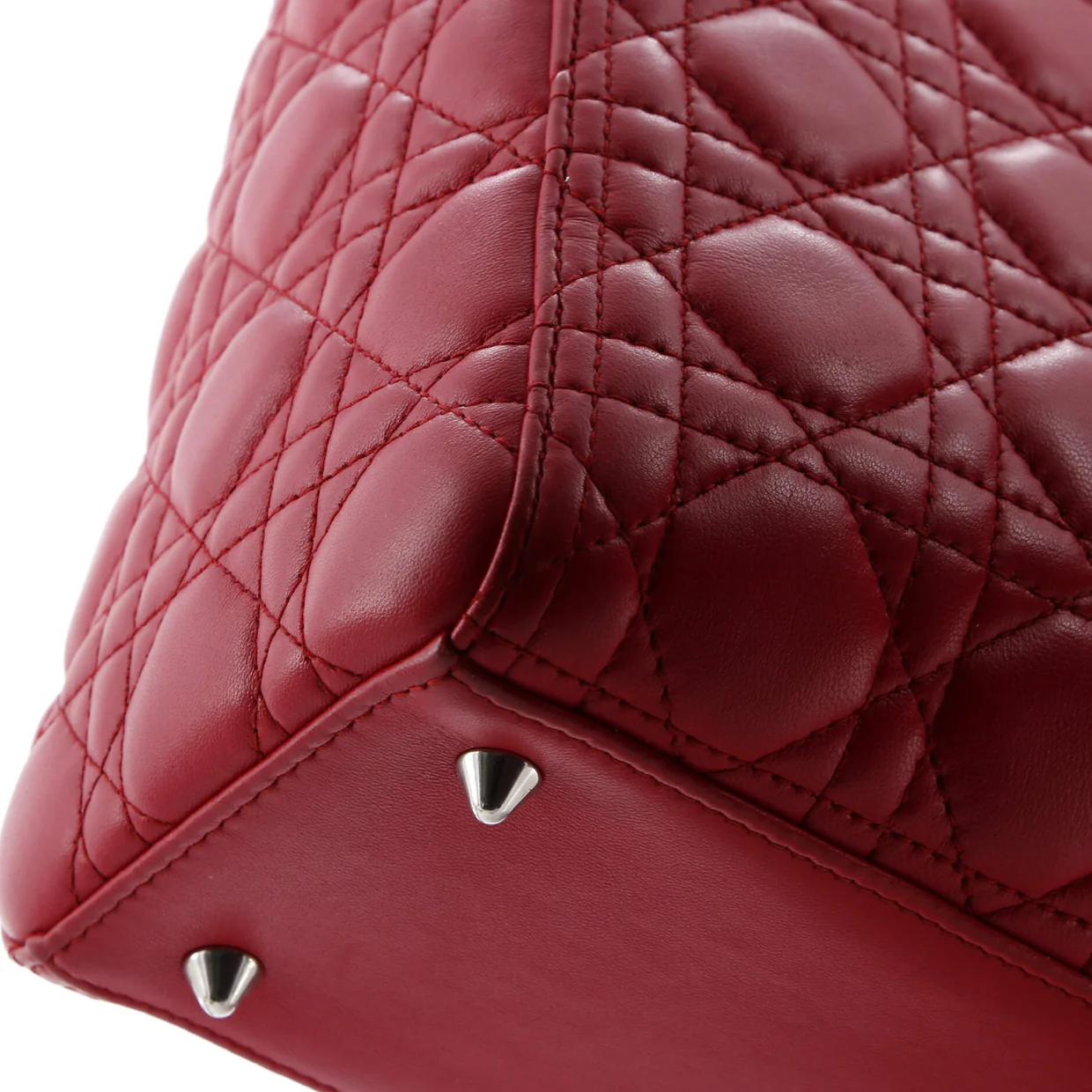 Lady Dior Bag Cannage Quilt Lambskin Medium - Deep Luxury