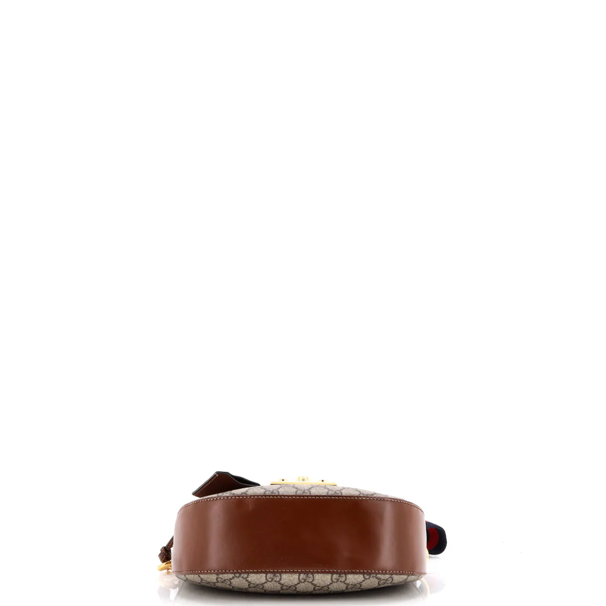 Padlock Saddle Shoulder Bag GG Coated Canvas and Leather Medium - Deep Luxury