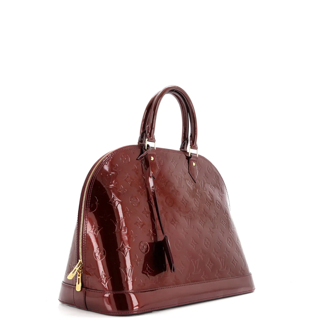 Alma Handbag Monogram Vernis GM - Deep Luxury