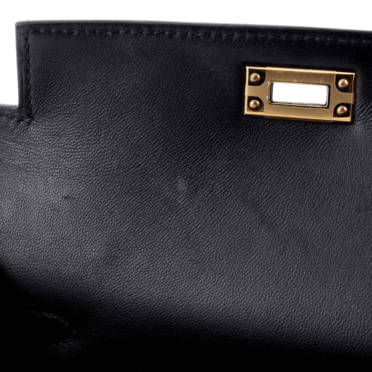 Kelly Mini II Bag Noir Epsom with Gold Hardware 20 - Deep Luxury