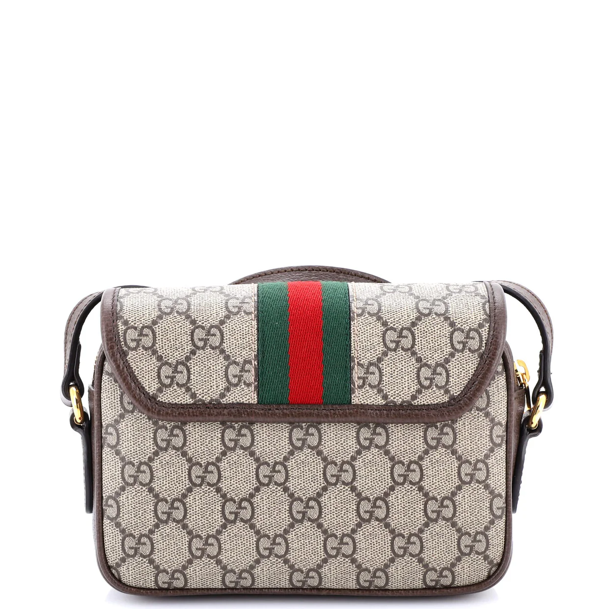 Ophidia Flap Shoulder Bag GG Coated Canvas Mini - Deep Luxury