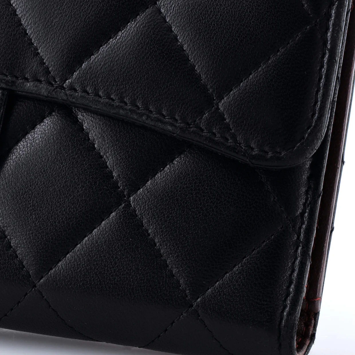 L-Flap Wallet Quilted Lambskin Long - Deep Luxury