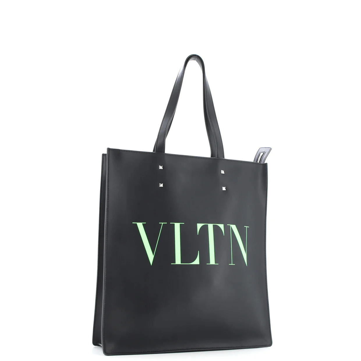 VLTN Rockstud Shopping Tote Printed Leather Tall - Deep Luxury