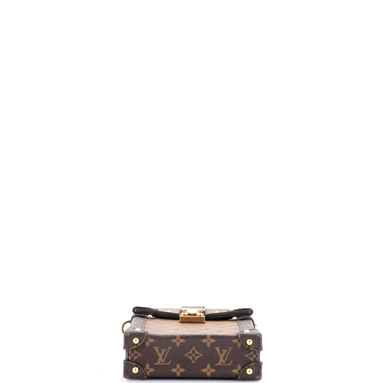 Vertical Trunk Pochette Reverse Monogram Canvas - Deep Luxury