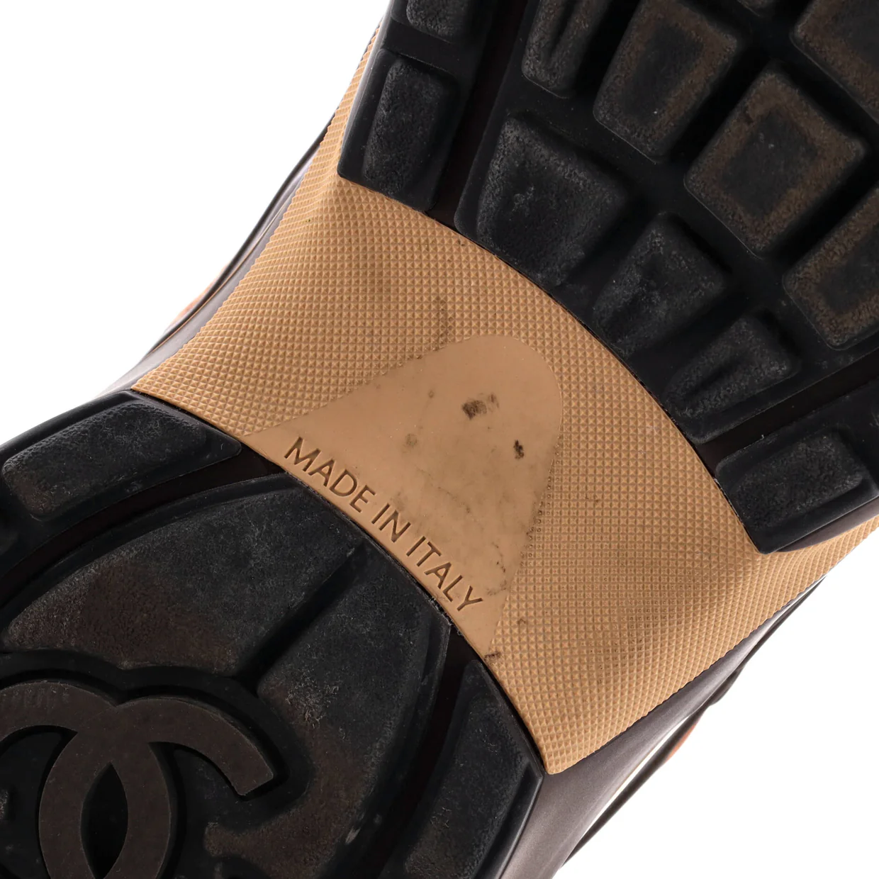 Women's CC Low-Top Sneakers Mesh and Laminated Leather - Deep Luxury