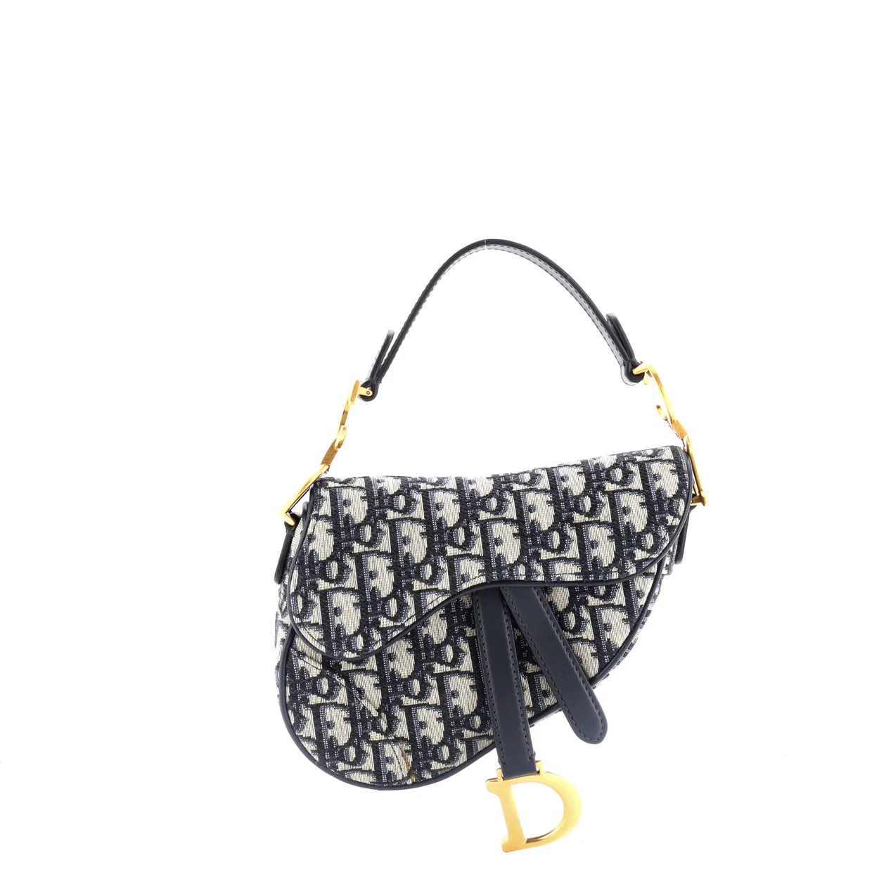 Saddle Handbag Oblique Canvas Mini - Deep Luxury