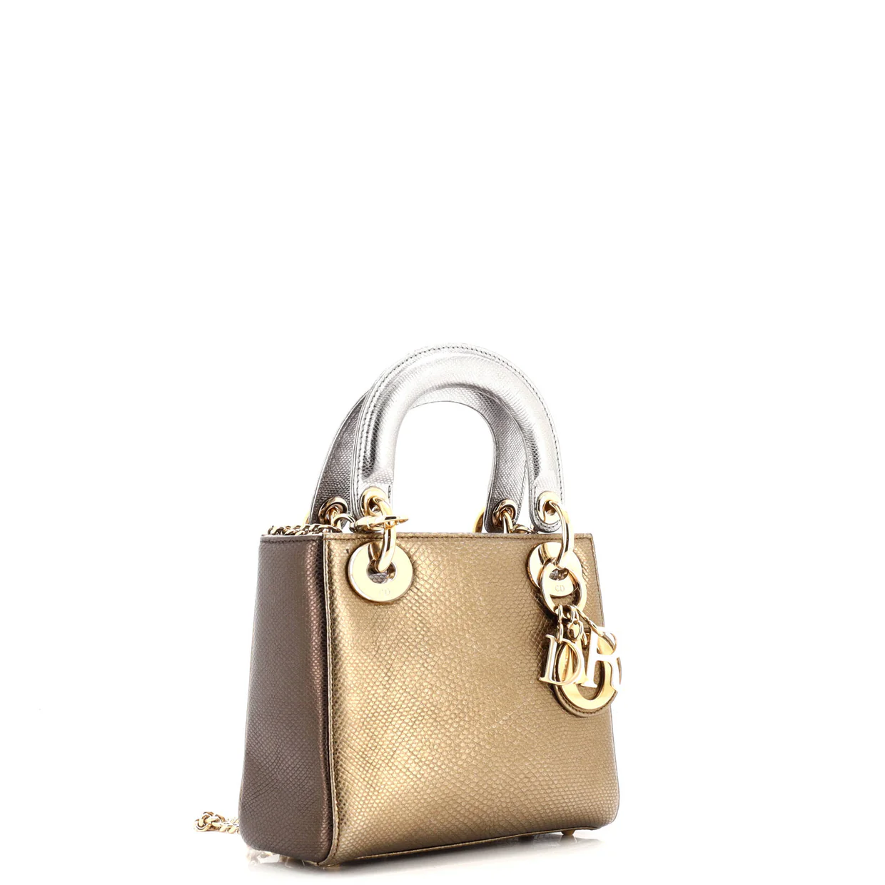 Lady Dior Chain Bag Lizard Mini - Deep Luxury