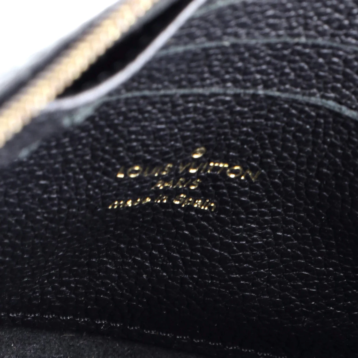 Double Zip Pochette Monogram Empreinte Leather - Deep Luxury