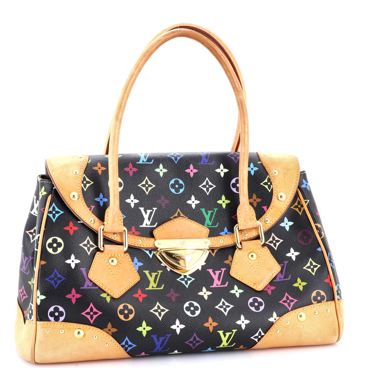 Beverly Handbag Monogram Multicolor GM - Deep Luxury