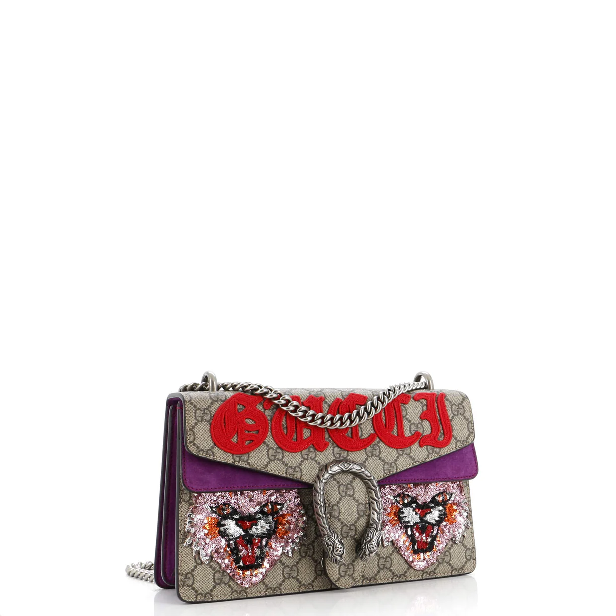 Dionysus Bag Embroidered GG Coated Canvas Small - Deep Luxury