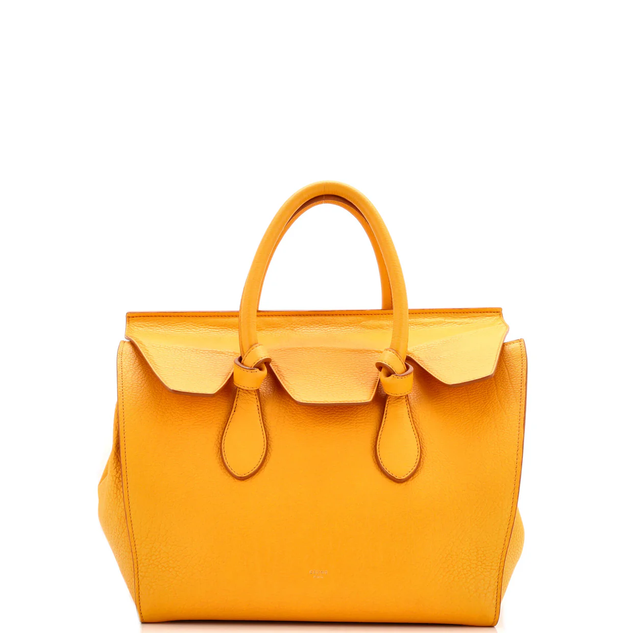 Tie Knot Tote Grainy Leather Medium - Deep Luxury