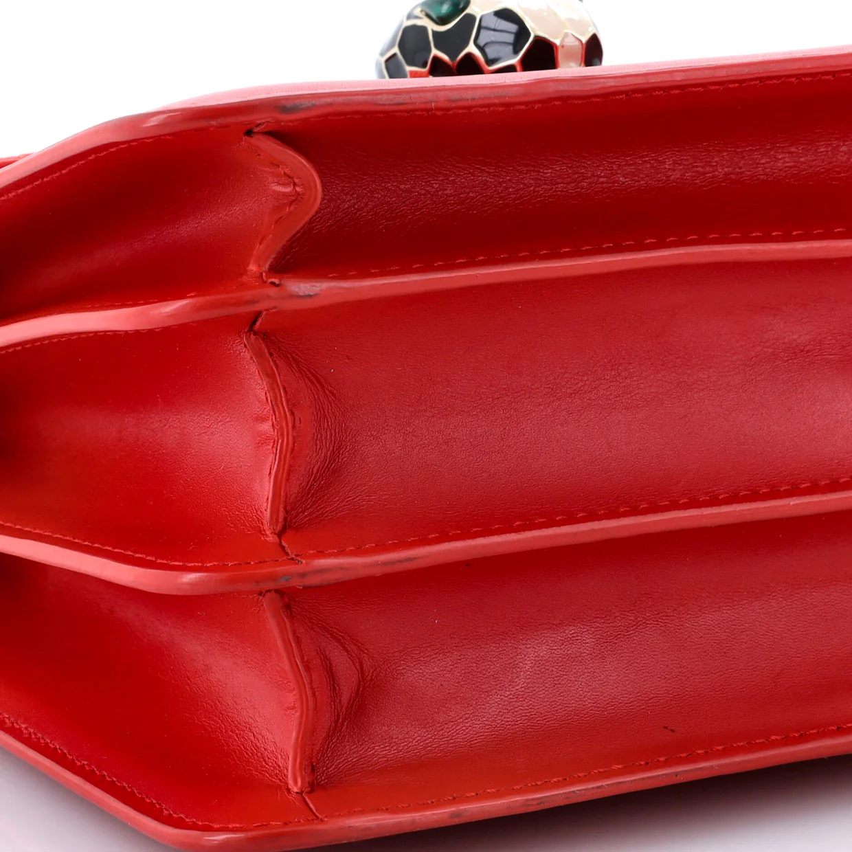 Serpenti Forever Top Handle Bag Leather and Stingray Small - Deep Luxury