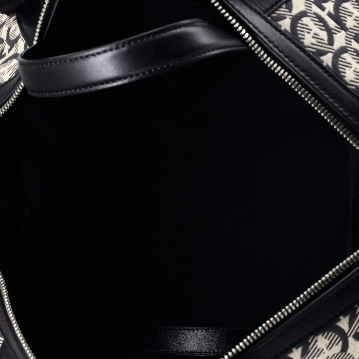 Soft Duffle Bag Printed Canvas with Leather - Deep Luxury