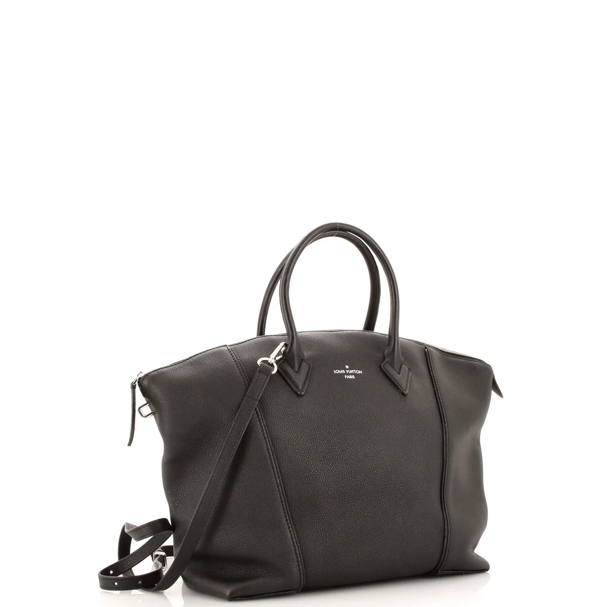 Soft Lockit Handbag Leather MM - Deep Luxury