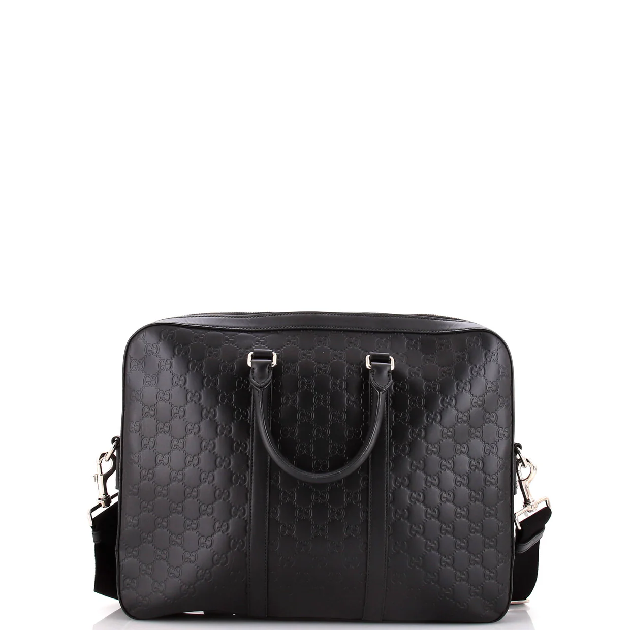 Signature Convertible Briefcase Guccissima Leather Large - Deep Luxury