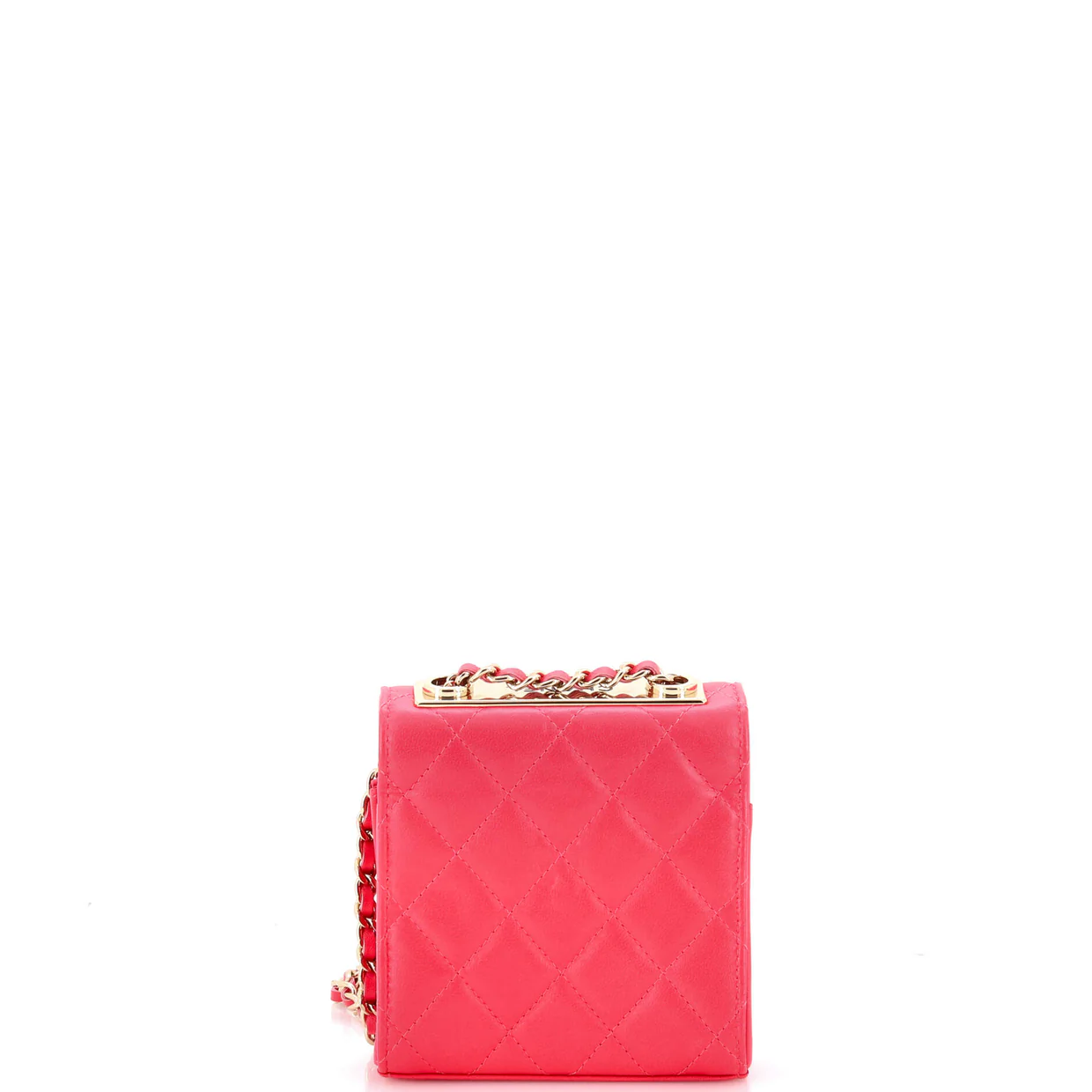 Trendy CC Clutch with Chain Quilted Lambskin Small - Deep Luxury