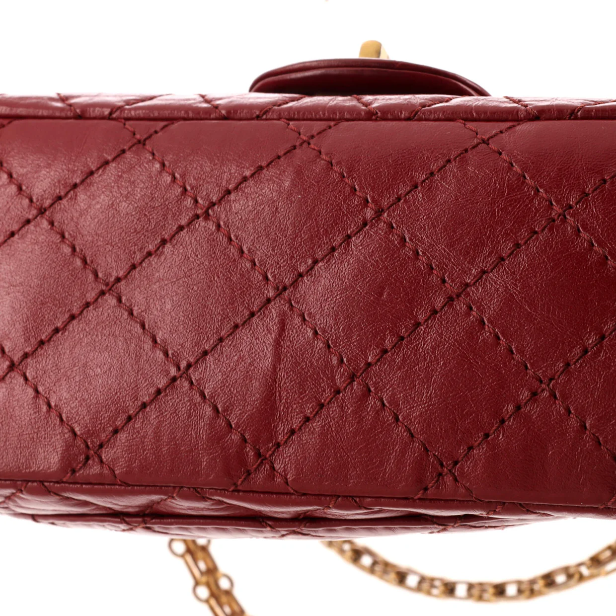 Reissue 2.55 Flap Bag Quilted Aged Calfskin 225 - Deep Luxury