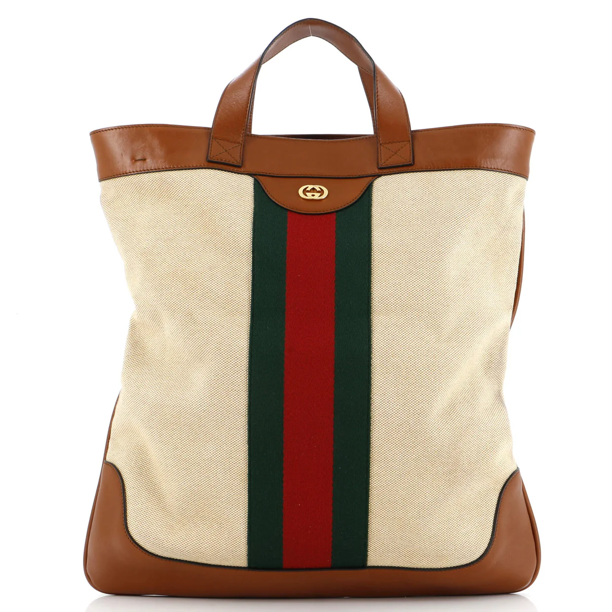 Shopping Tote Vintage Web Canvas Large - Deep Luxury