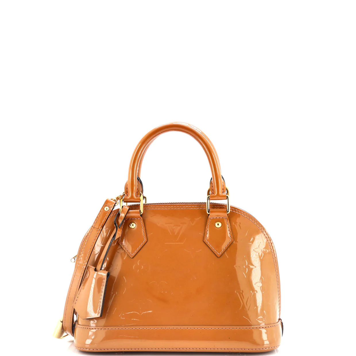 Alma Handbag Monogram Vernis BB - Deep Luxury