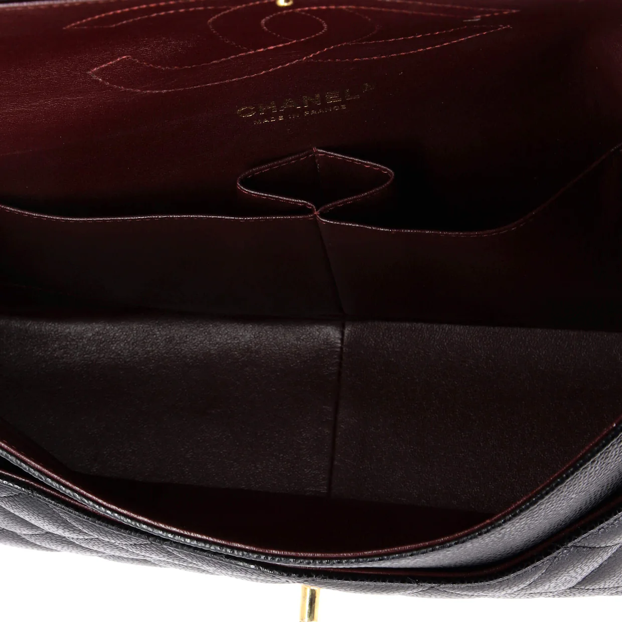 Classic Double Flap Bag Quilted Caviar Jumbo - Deep Luxury