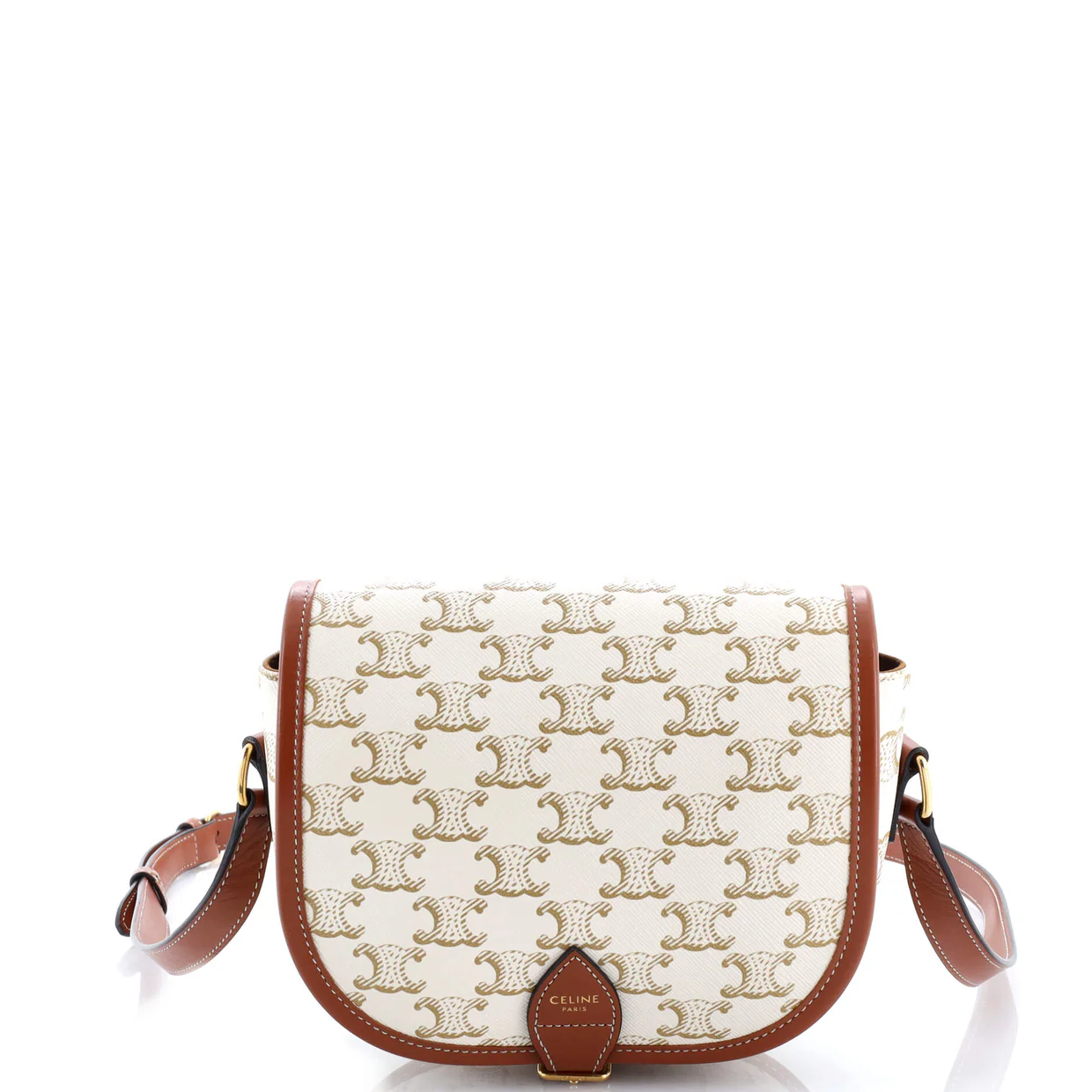 Folco Bag Triomphe Coated Canvas Medium - Deep Luxury