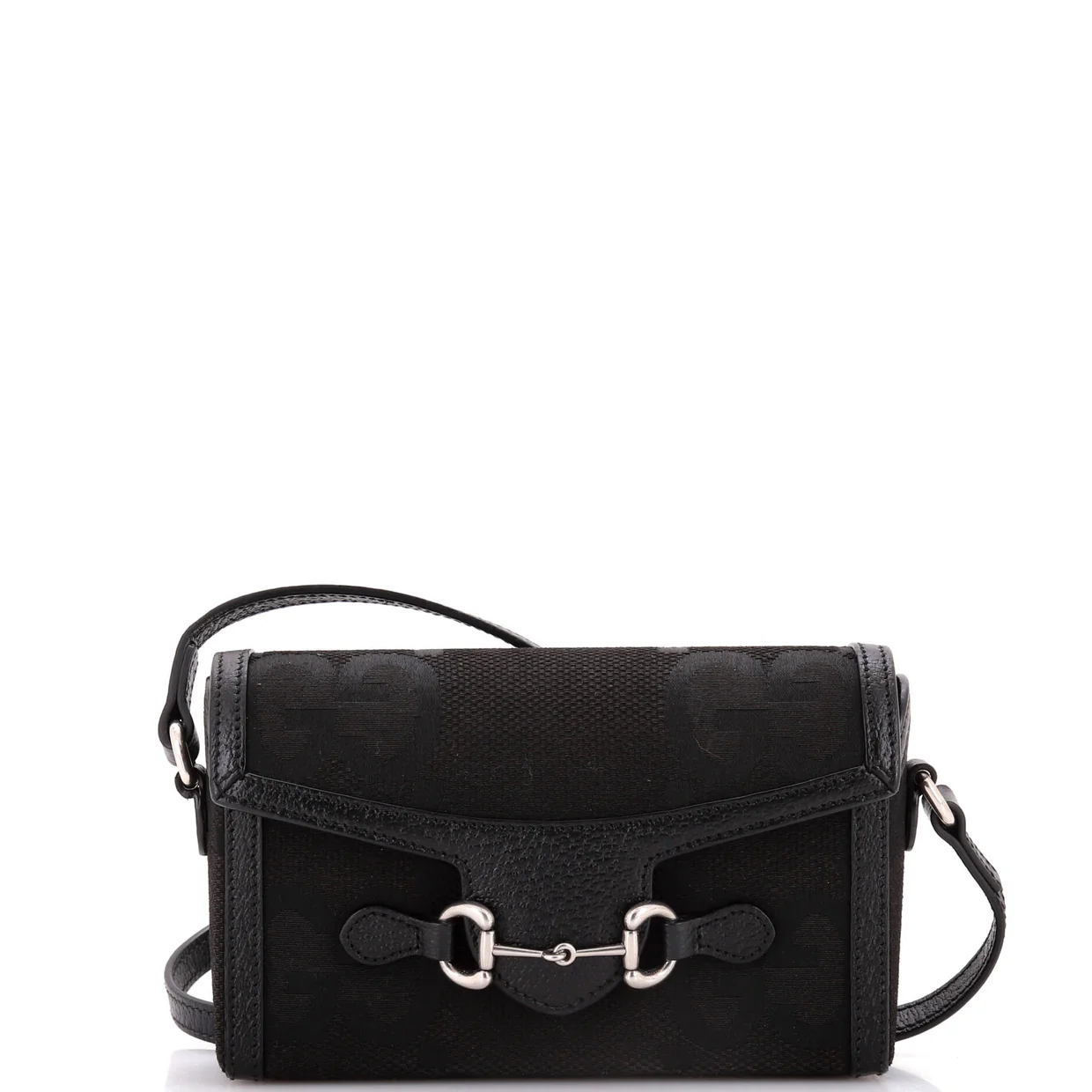 Horsebit 1955 Flap Crossbody Bag Jumbo GG Canvas Mini - Deep Luxury